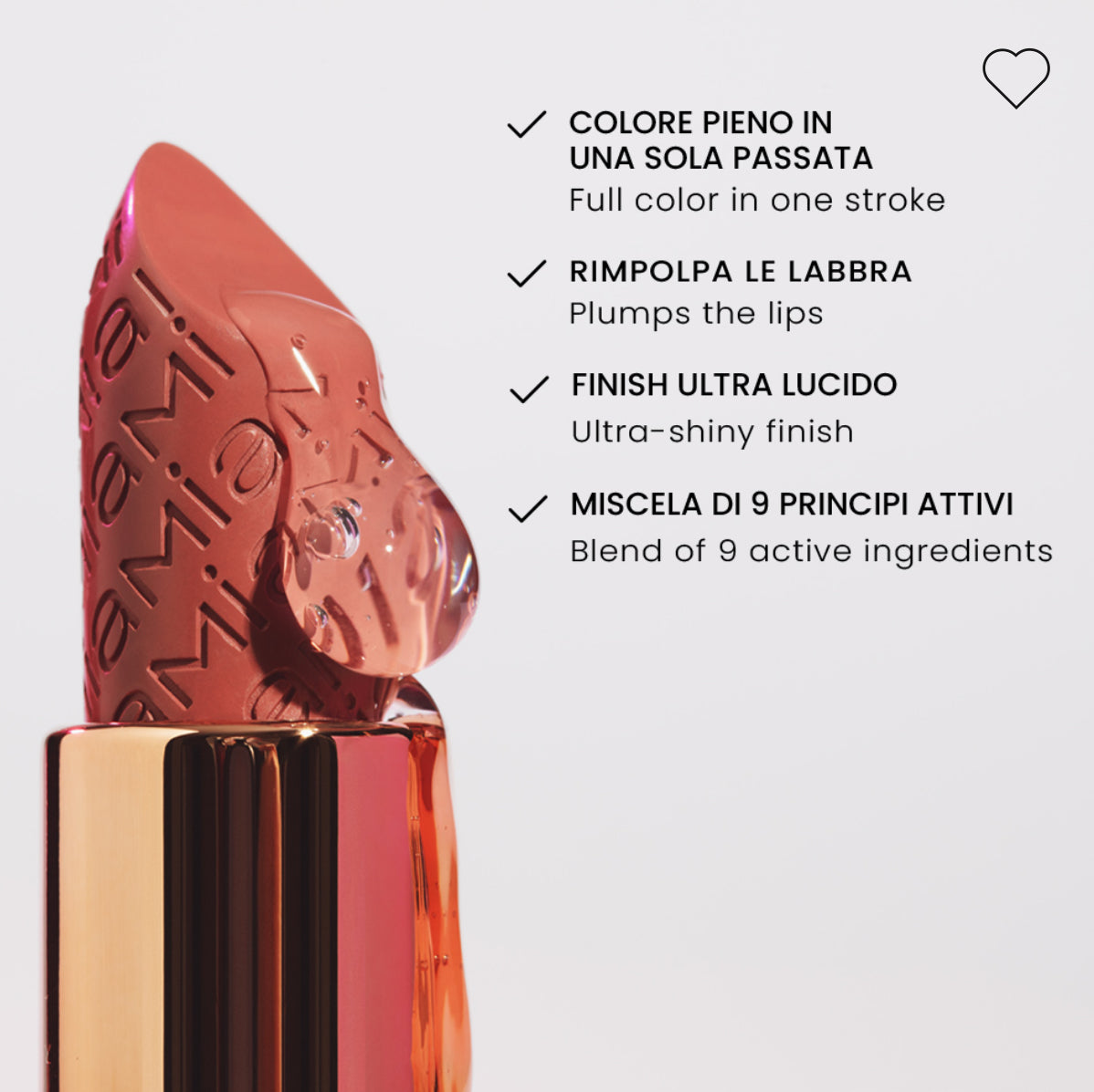 WET FLOW • Rossetto Cremoso lucido a lunga tenuta