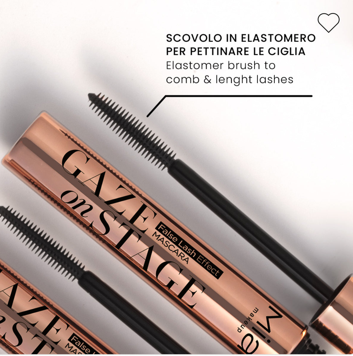 GAZE ON STAGE • Mascara 3d effetto CIGLIA FINTE
