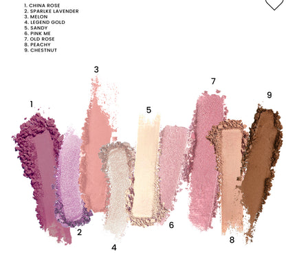 GLAM EYESHADOW GORGEOUS PALETTE